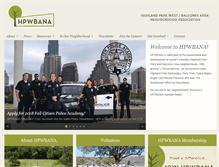 Tablet Screenshot of hpwbana.org